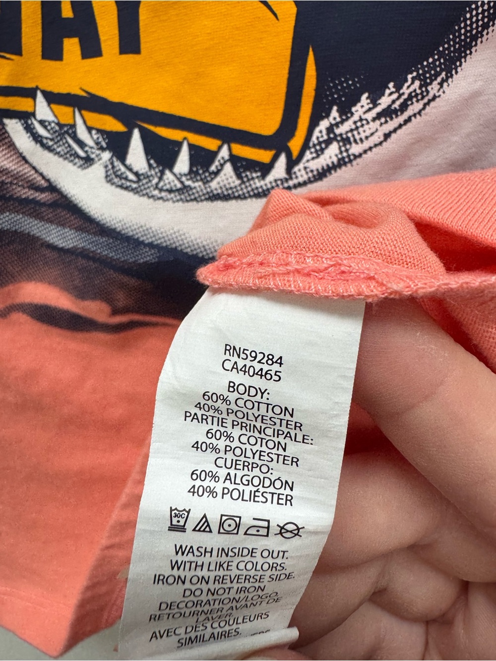 The children’s place shark tee - Picture 3 of 3